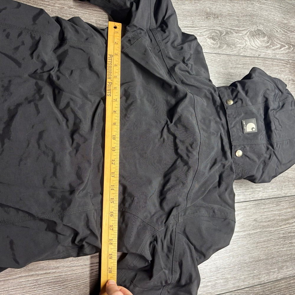 Carhartt Women Black Waterproof Breathable Hooded Jacket WJ002 BLK Small Regular - Picture 8 of 9